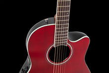 Ovation CS24-RR-G E-Acoustic Guitar Celebrity CS Standard Mid Cutaway Ruby Red