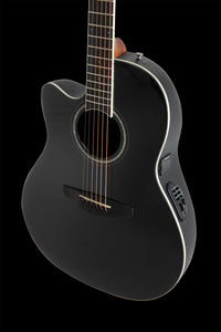 Ovation CS24L-5G-G E-Acoustic Guitar Celebrity  Mid Depth Black Left Handed CS Standard Mid Cutaway Black