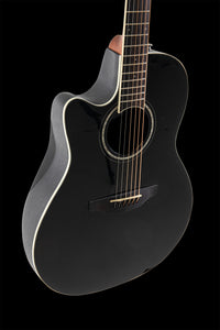 Ovation CS24L-5G-G E-Acoustic Guitar Celebrity  Mid Depth Black Left Handed CS Standard Mid Cutaway Black