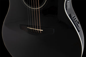 Ovation CS24L-5G-G E-Acoustic Guitar Celebrity  Mid Depth Black Left Handed CS Standard Mid Cutaway Black