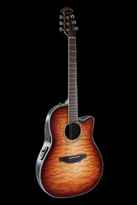 Ovation CS24X-7C-G E-Acoustic Guitar Celebrity Standard Plus Mid Cutaway Cognac Burst Gloss