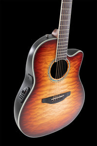 Ovation CS24X-7C-G E-Acoustic Guitar Celebrity Standard Plus Mid Cutaway Cognac Burst Gloss