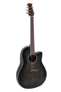 Ovation CS24P-TBBY-G E-Acoustic Guitar Celebrity Standard Traditional Plus Mid Cutaway Transparent Blackburst Flame