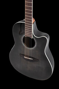 Ovation CS24P-TBBY-G E-Acoustic Guitar Celebrity Standard Traditional Plus Mid Cutaway Transparent Blackburst Flame