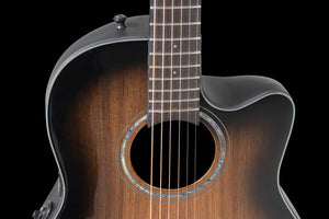 Ovation CS24P-ABLKW-G E-Acoustic Guitar Celebrity Standard Plus Mid Cutaway Blackwood Burst