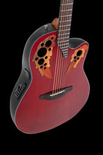 Ovation CE44-RR-G E-Acoustic Guitar Celebrity Elite Mid Cutaway Ruby Red