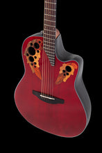 Ovation CE44-RR-G E-Acoustic Guitar Celebrity Elite Mid Cutaway Ruby Red