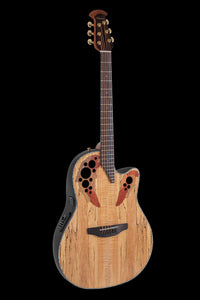 Ovation CE44P-SM-G E-Acoustic Guitar Celebrity Elite Plus Mid Cutaway Natural Spalted Maple