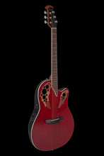 Ovation CE48-RR-G E-Acoustic Guitar Celebrity Elite Super Shallow Cutaway Red