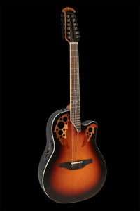 Ovation 2758AX-NEB-G E-Acoustic Guitar Standard Elite Deep Contour Cutaway 12-string New England Burst