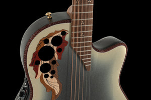Adamas 2087GT-7-G E-Acoustic Guitar Deep Contour Cutaway Reverse Beige Burst