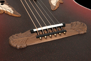 Adamas 1687GT-2-G E-Acoustic Guitar Deep Non-Cutaway Reverse Red Burst