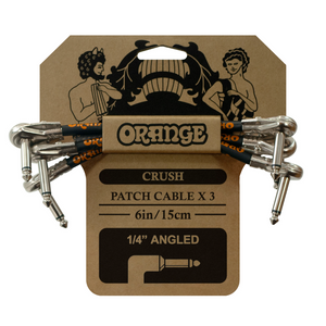 Orange Crush 6" Patch Cable for Effects Pedal - 3 pack
