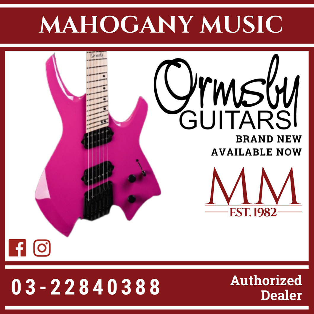Ormsby GOLIATH GTR RUN 14B - Magenta 6 String Electric Guitar
