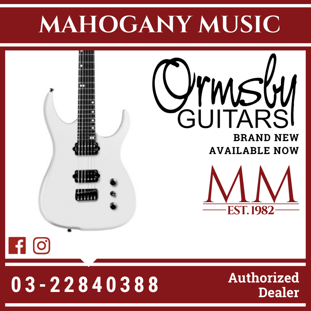Ormsby HYPE GTI - SNOW WHITE STANDARD SCALE 6 String Electric Guitar