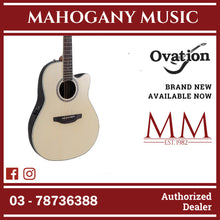 Ovation Applause AB24-4S E-Acoustic Guitar CS Mid Cutaway Natural Satin