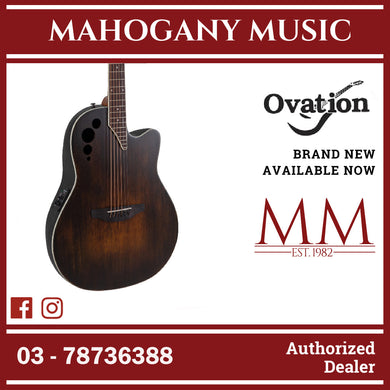 Ovation Applause AE44-7S E-Acoustic Guitar Mid Cutaway Vintage Varnish Satin