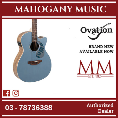 Ovation Applause AEO-69-B E-Acoustic Guitar Jump OM Cutaway Electro Lagoon