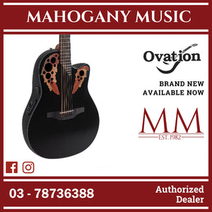 Ovation CE4412-5-G E-Acoustic Guitar Celebrity Elite Mid Cutaway 12-string Black