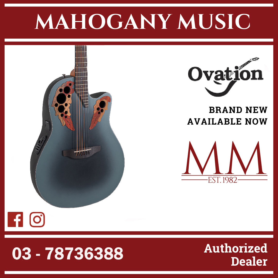 Ovation CE44-RBB-G E-Acoustic Guitar Celebrity Elite Mid Cutaway 