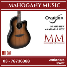 Ovation CS24P-ABLKW-G E-Acoustic Guitar Celebrity Standard Plus Mid Cutaway Blackwood Burst