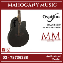 Ovation 1778TX-5-G E-Acoustic Guitar Elite TX Mid Cutaway Black Textured