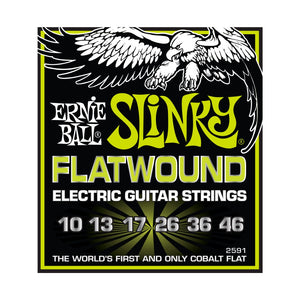 Ernie Ball P02591 Regular Slinky Flatwound Electric Guitar Strings, 10-46 Gauge