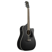 Ibanez PF16MWCE-WK Performance Series Acoustic Electric Guitar, Weathered Black Open Pore