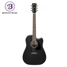 Ibanez PF16MWCE-WK Performance Series Acoustic Electric Guitar, Weathered Black Open Pore