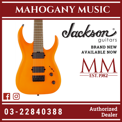 Jackson Pro Series Signature Misha Mansoor Juggernaut HT7 Electric Guitar, Neon Orange