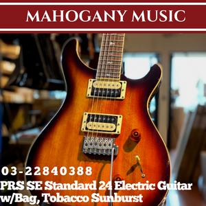 PRS SE Standard 24 Electric Guitar w/Bag, Tobacco Sunburst