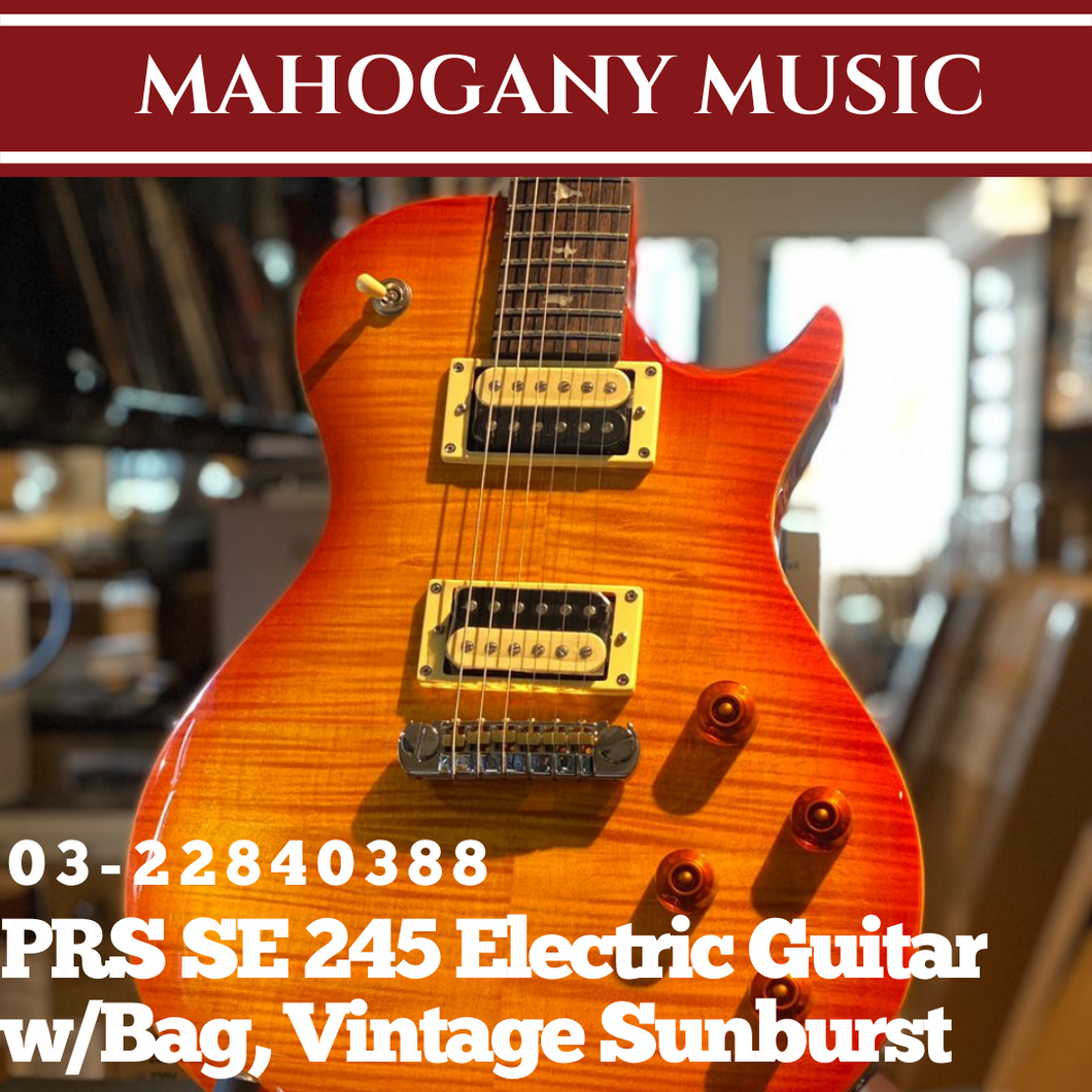 Prs se 245 electric on sale guitar vintage sunburst