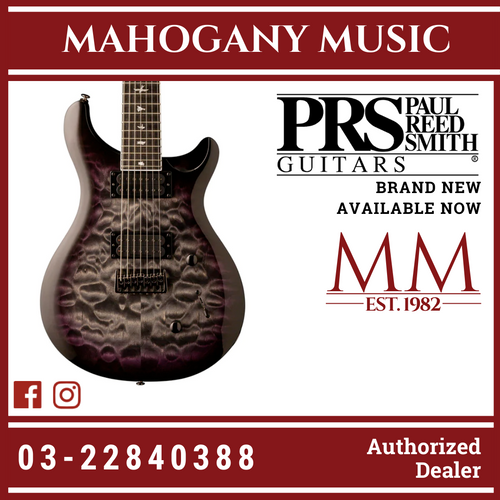 PRS SE Mark Holcomb SVN 7-String Electric Guitar, Ebony FB, Holcomb Burst