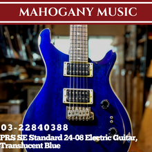 PRS SE Standard 24-08 Electric Guitar, Translucent Blue