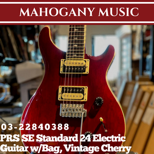 PRS SE Standard 24 Electric Guitar w/Bag, Vintage Cherry
