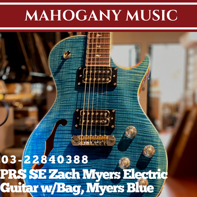 PRS SE Zach Myers Electric Guitar w/Bag, Myers Blue