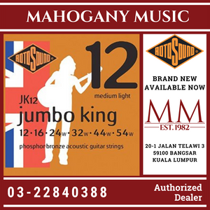 Rotosound JK12 Jumbo King 12-54 Phosphor Bronze Acoustic Guitar Strings