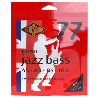 RotoSound RS77LD 4-Str Flatwound 45-105 Bass Strings