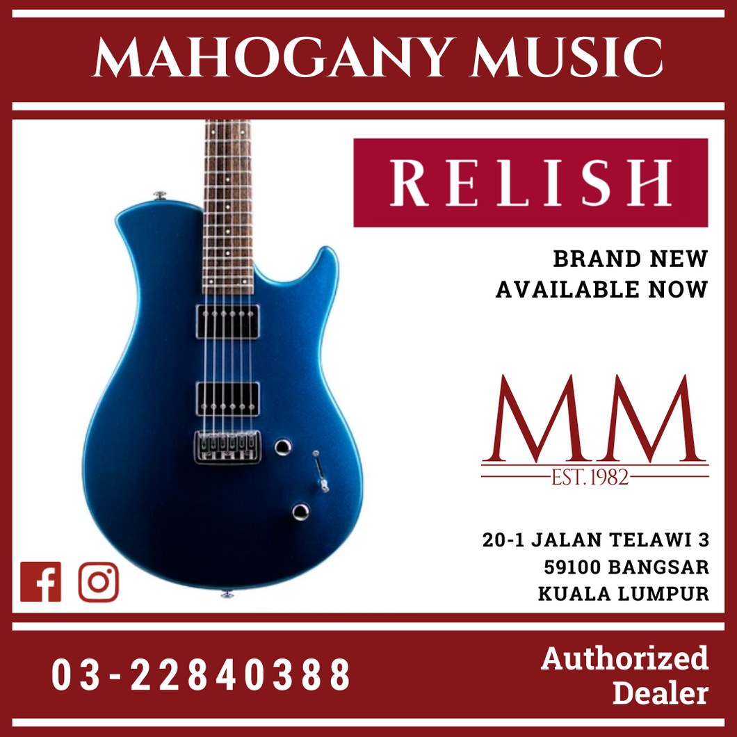 Relish Trinity Metallic Blue Electric Guitar