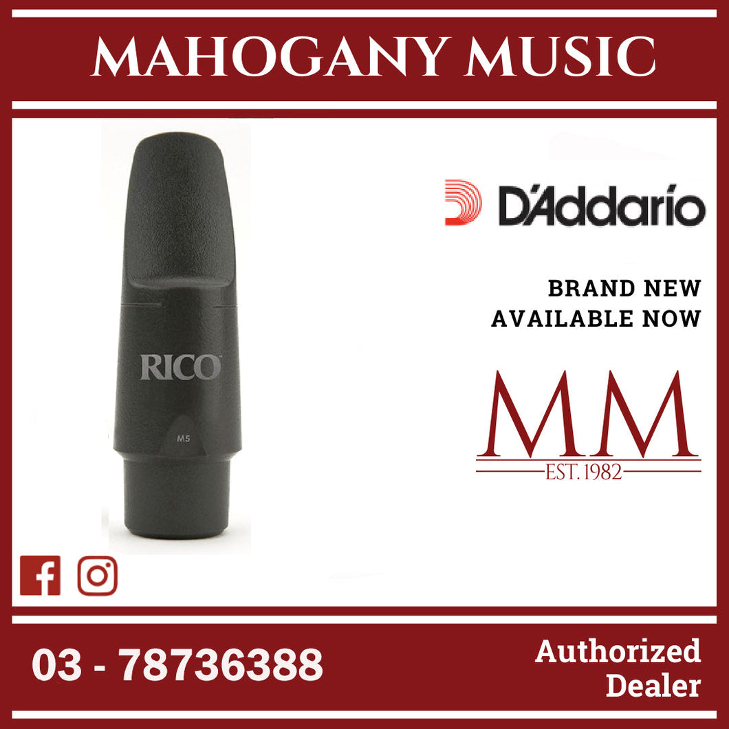 Rico by D’Addario MJM-5 Metalite Alto Saxophone Mouthpieces, Medium Chamber, M5