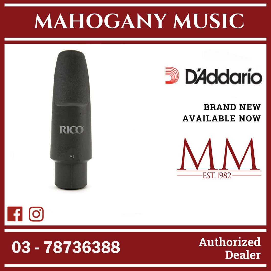 Rico by D’Addario MKM-9 Metalite Tenor Saxophone Mouthpieces, Medium Chamber, M9