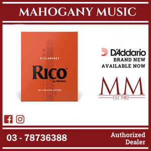 Rico by D'Addario RBA1015 Eb Clarinet Reeds, Strength 1.5 ,10-Pack