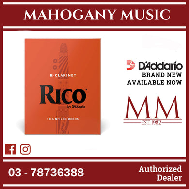 Rico by D'Addario RCA1030 Bb Clarinet Reeds, Strength 3.0, 10-Pack