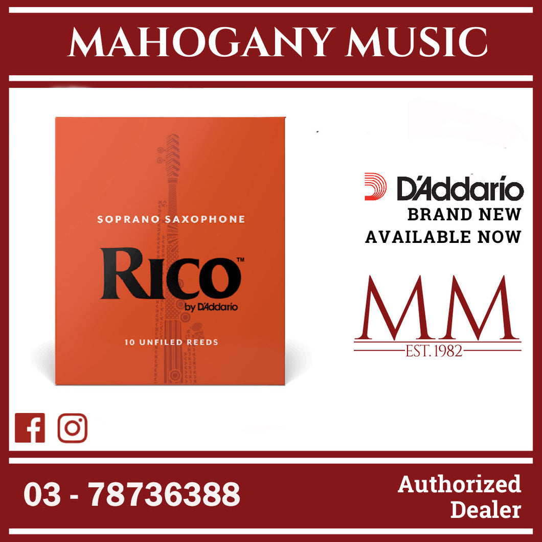 Rico by D'Addario RIA1015 Soprano Saxophone Reeds, Strength 1.5, 10-Pack