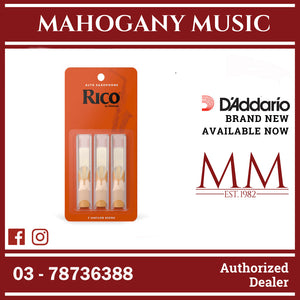 Rico by D'Addario RJA0335 Alto Saxophone Reeds, Strength 3.5, 3-Pack