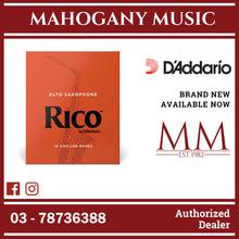 Rico by D’Addario RJA1020 Alto Saxophone Reeds, Strength 2.0, 10-Pack