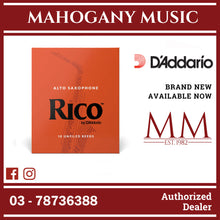Rico by D’Addario RJA1025 Alto Saxophone Reeds, Strength 2.5, 10-Pack