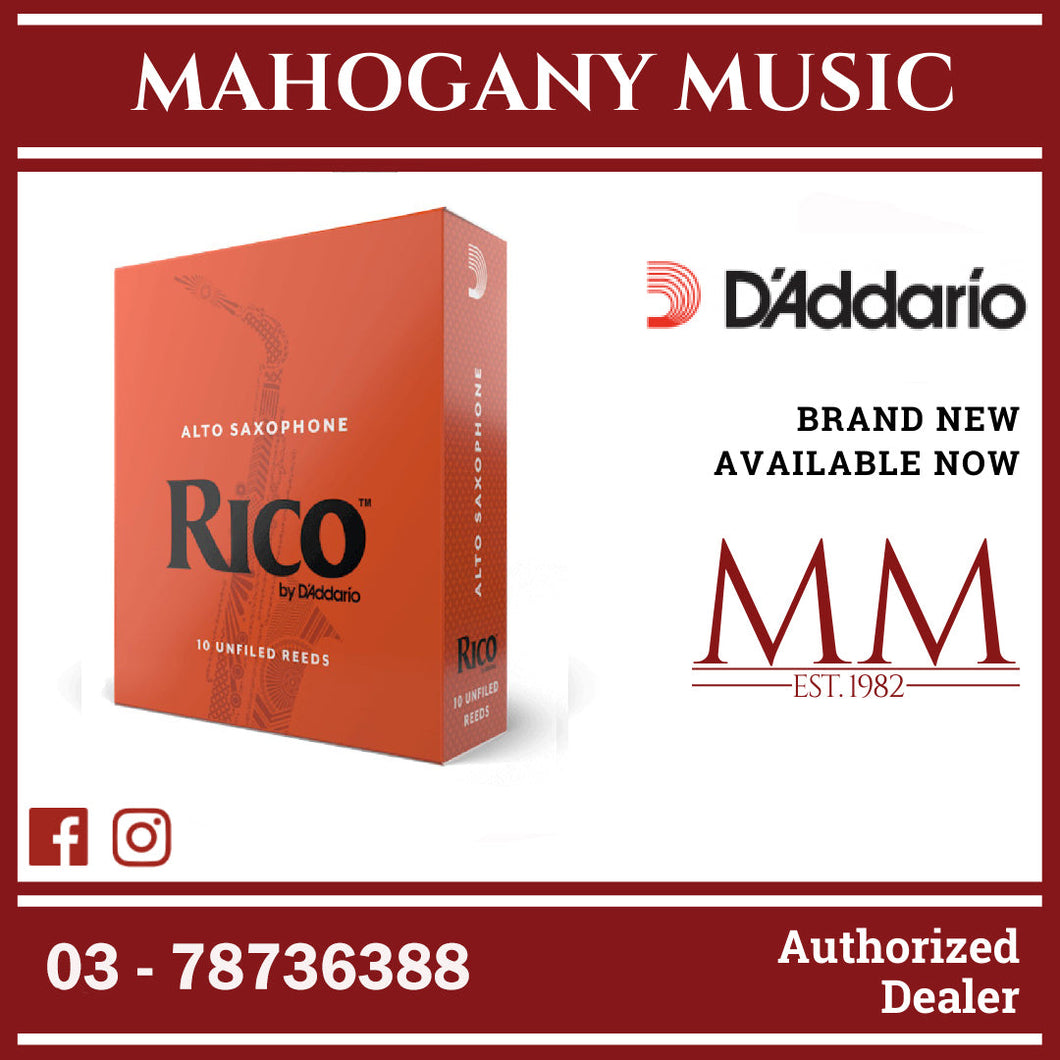 Rico by D’Addario RJA1030 Alto Saxophone Reeds, Strength 3.0, 10-Pack