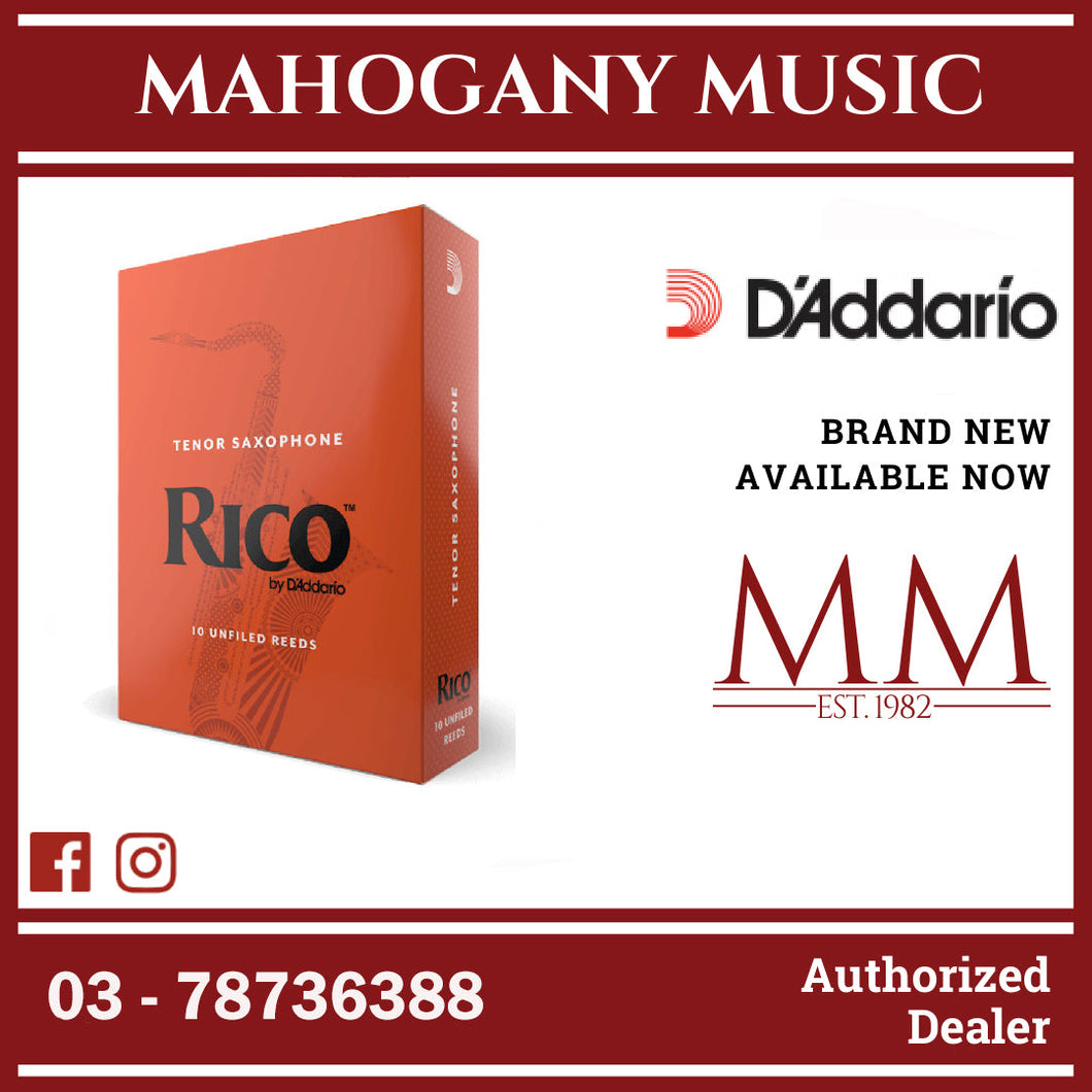 Rico by D’Addario RKA1015 Tenor Saxophone Reeds, Strength 1.5, 10-Pack