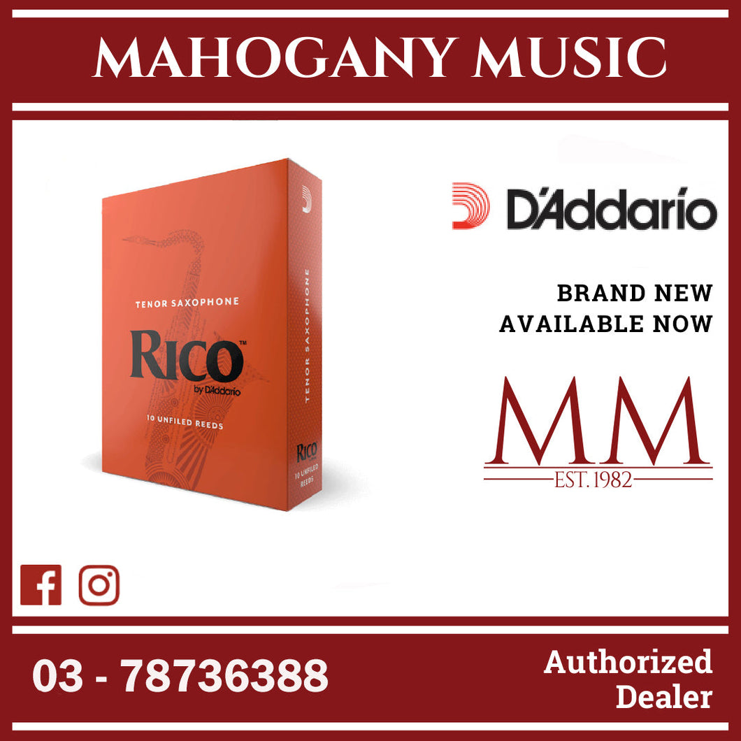 Rico by D’Addario RKA1030 Tenor Saxophone Reeds, Strength 3.0, 10-Pack